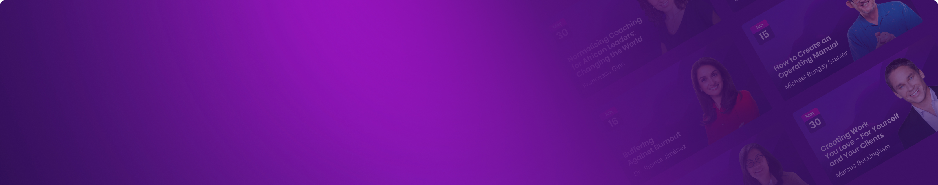 Coaching.com -  pages recording head background