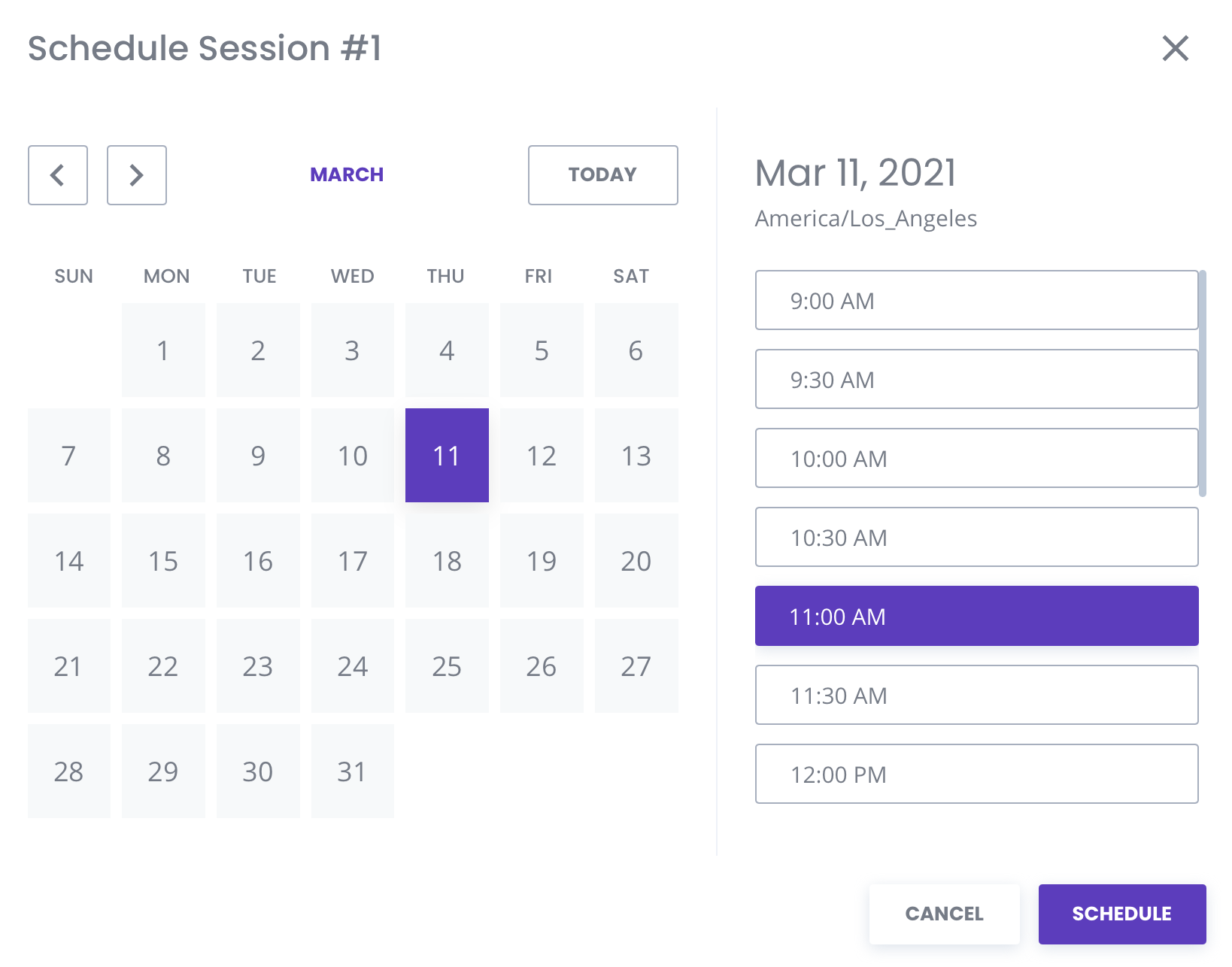 Self-scheduling feature